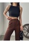 High Waist Pleated Palazzo Trousers