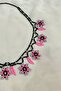 BEAD LADE HANDMADE FLOWER ETHNIC NECKLACE - 5