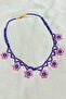 BEAD LADE HANDMADE FLOWER ETHNIC NECKLACE - 4