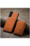 Samsung Galaxy S23 Compatible Case Zebana 2in1 Elite Class Leather Case with Wallet Brown - 4
