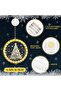 Holiday Decorative 3D Hanging Window Light,LED Novelty Lighted Tree Sign for Indoor Windows,Pathway,Patio and Bedroom Decoration - 2