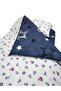 Cotton Kids 90x180 Crib Pillow Sheet Quilt Set Sailor Navy Blue Star - 2