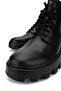 Men's Genuine Leather Black Leather Casual Boots - 3