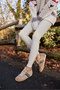 Tella Women's Beige Real Suede Lace-Up Stone Sneaker - 2