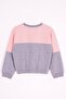 Crew Neck Long Sleeve Salmon Color Girl's Tracksuit Set - 4