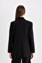 Oversize Wide Fit Blazer Jacket - 4