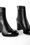 Fidely Women's Genuine Leather Buckle Detailed Heeled Boots 3607 - 4
