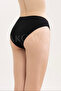 6 Pack Cotton Stretchy Panties / (3 Pcs Black 3 Pcs White) - 3