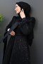 Selver Hijab Evening Dress Black - 5
