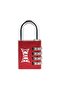 Red 38 mm 4 Step Combination Padlock - 2