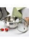 Stainless Stockpot with Glass Lid 24x13cm / 5.9L, Induction Bottom Martinez Series
