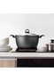 Stockpot w/ Glass Lid Magna Series Aluminum Non-Stick Coating Induction Bottom 28x14cm/7.35L