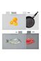 4-Piece Flexible Index Chopping Board Set With Stand Multicolour 29cm - 5