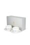 2-Piece Cups Lyon 220ml with Saucers Porcelain