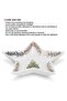 Star Serving Plate 19x15.5cm, Christmas-themed Design Star-shape Plate, Festive Decorative Plate - 5