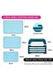 3-Piece Chopping Boards 41x28 cm. 36x24 cm. 31x20 cm With Holder Blue Plastic+ TPR - 2