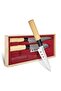 3-Piece Non Stick Katana Knifes Brown/Silver 32.5cm - 3