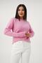 Pink Knitwear Sweater - Crew Neck, Plain Model - 4