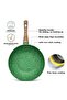 Wok Pan Malachite Series With Aluminum And Induction Bottom Green 28x8cm - 4