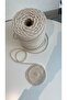 Ecru Cotton Macrame 5mm 1 kg - 6