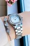Original Rhinestone Women Wristwatch 3 Atm Waterproof Silver Color Steel Band Bracelet Hmby2030C4 - 5