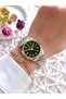 5 Atm Water Resistant Women's Wrist Watch & Bracelet - Steel Band Calendar Dial Bw.1115B.Gs - 2