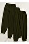 Three-Piece Elastic Sweatpants Three-Thread Raster Thick Fabric Set - 3