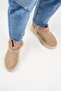(Azura Mini) Women's Genuine Leather Mink Boots with Fur Inside and Fur Strips - 7