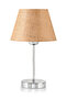 Mirza 2-Piece Brown Metal Leg Chrome Lampshade Table Lamp Brown - 4