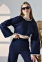 Women's Knitwear Bottom Top Set - 2
