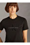 Women S Logo Regular Fit Short Sleeve Round Neck Black T-Shirt J20J 224983 -Beh - 4