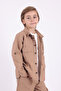 Boys Oversize Cotton Linen Shirt T-Shirt Pants 3-Piece Bottom Top Set - 5