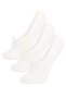 Women's Invisible 3-Piece Cotton Ballerina Socks B1049Axns