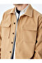 Clamshell Pocket Buttoned Long Sleeve Regular Fit Stamp Shirt Jacket - 5