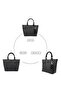 Emma Hand and Shoulder Bag Black Printed Ee - 7