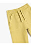 Pocket Detailed Tie Waist Cotton Trousers Look Sweatpants - 3