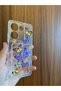 iPhone 16 Plus Butterfly Printed Transparent Silicone Phone Case with Card Holder Cover - 2