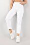 White Mom Jean High Waist Lycra-Free Jeans