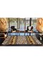Animal Mixed Themed Frame Geometric Patterned Woven Base and Decorative Washable Carpet Miravip8548 - 3