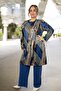 Cycling Collar Soft Viscose Fabric Tunic Waist Rubbered Viscose Pants Large Size Bottom Top Suit - 6