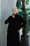 Black High Neck Knitwear Dress Set 2443 - 3