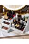 Rose Large Size XL 28 cm Makeup Cosmetic Perfume Cream Serum Organizer with Drawers Organizer White - 5