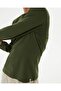 Khaki Organic Cotton Crew Neck Long Sleeve T-shirt - 4