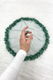Green Bride Groom Handkerchief, Halay Handkerchief, Sequin Beaded Leaf Pattern, Wedding Henna Circumcision Engagement - 3