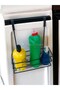 Kitchen Bathroom Cabinet Closet Single Shelf with Door Organizer Rack Metal Detergent Holder - 3