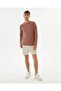 Dried Rose Organic Cotton Crew Neck Long Sleeve T-shirt - 4
