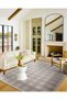 Pofidik Themed Checkered Brown Decorative Carpet and Washable Carpet Miravip9665 - 3