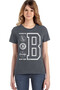Brooklyn Logo Short Sleeve Anthracite Women's T-Shirt