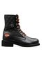 Women's Black Leather Boots - 025g 100078 - 2