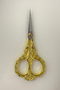 Gold Promise Engagement Scissors, Ribbon Opening Special Occasion Ceremony Sewing Embroidery Scissors with Floral Detail - 4